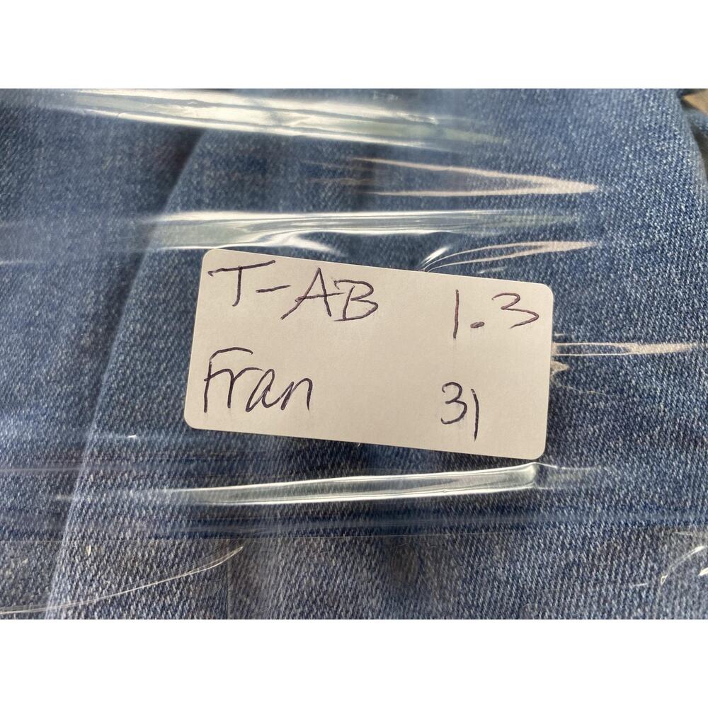 Fran Denim Heather Jeans Womens 31 Medium Wash Mid Rise Straight Crop 33x26 - Picture 12 of 12